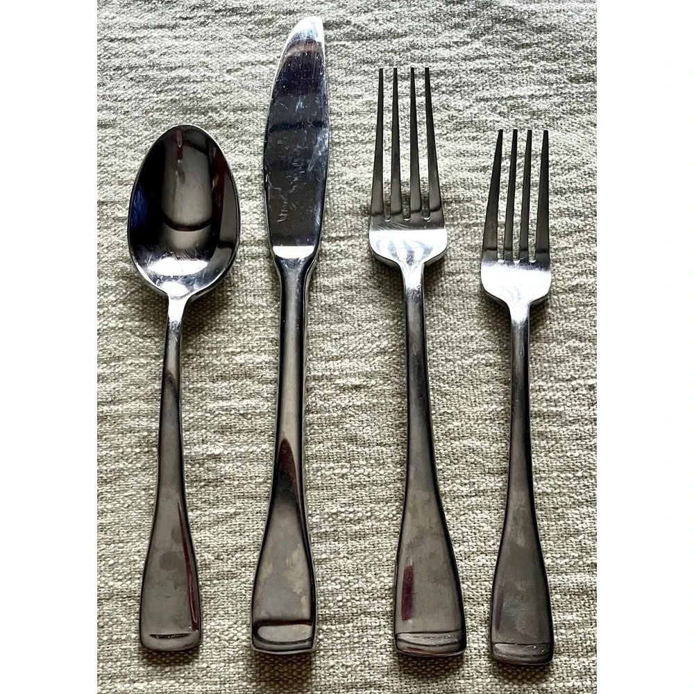 Oneida Stainless Flatware SURGE Flat Raised Tip 4pc Set Discontinued 2011 - 2023